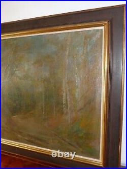Alsace rare huile sur toile signée de Breitwieser Robert Peintre Alsacien 61X50