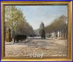 Anatole Hillairet (18801928) Paris, Invalides rue de Sèvres, 1900 tableau