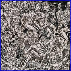 Anatomie du Cri tableau au format 40 x 40 cm, expressionniste brut