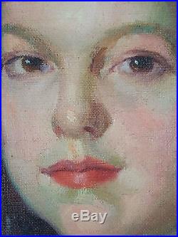 Ancien Tableau Abel George Warshawsky (1883-1962) Peinture Huile Oil Painting
