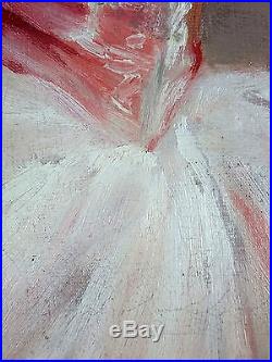Ancien Tableau Fernand Barbier (XXe) Peinture Huile Antique Oil Painting