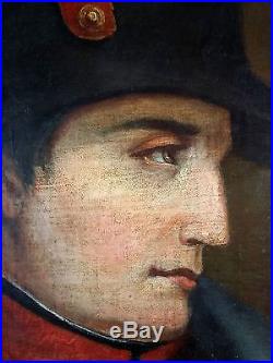 Ancien Tableau Napoléon Ier Peinture Huile Antique Oil Painting