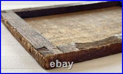 Ancien tableau marine XVIII 17 18 mer port bateau paysage peinture antique cadre