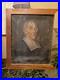 Ancienne Peinture Huile Sur Toile Représentant Un Portrait D’homme Époque XVIII
