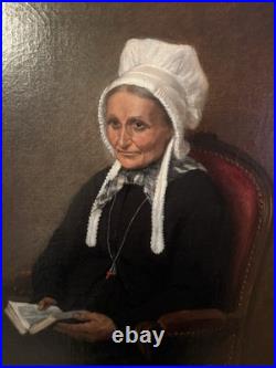 Ancienne Peinture Huile Sur Toile Signée Et Datée