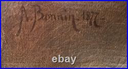 Ancienne Peinture Huile Sur Toile Signée Et Datée