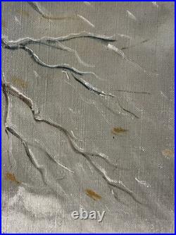 Ancienne huile sur toile signée thème enfance personnages dans une calèche