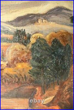 André Balouzet de Tigny 1898-1968, Roussillon (Provence), huile sur toile, 1948