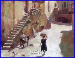 André Plée 1892-1977. La Corse Des Peintres & Basse Ville Animée De Calvi 1945