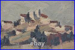 André TORRE Huile sur toile Grasse paysage de Provence oil painting 1968