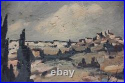 André TORRE Huile sur toile Grasse paysage de Provence oil painting 1968