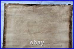 Antique Huile Peinture Sur Toile 3 Danse Femme Village Scène Artiste Fin Art