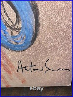 Antonio sciacca 70x50 huile sur toile Superbe Peintre Italien Akoun Belle Cote