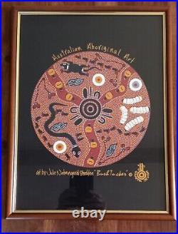 Art Aborigène d'Australie. Peinture sur toile authentique