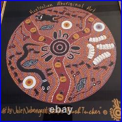 Art Aborigène d'Australie. Peinture sur toile authentique