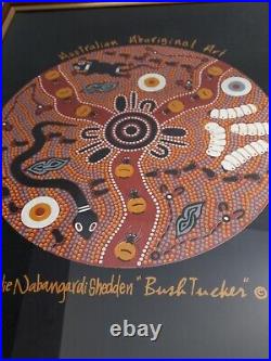 Art Aborigène d'Australie. Peinture sur toile authentique