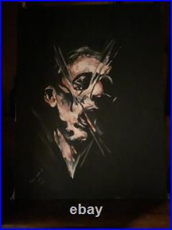 Art Contemporain 90x115cm Portrait Expressionniste Original