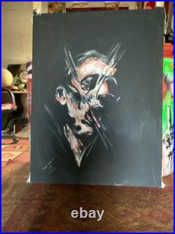 Art Contemporain 90x115cm Portrait Expressionniste Original