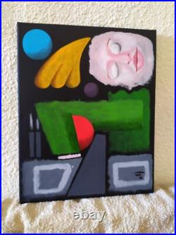 Art contemporain tableau peinture acrylique sur toile abstrait oeuvre originale