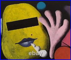Art contemporain tableau peinture acrylique sur toile oeuvre originale signée