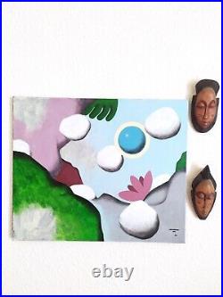 Art contemporain tableau peinture acrylique sur toile oeuvre originale signée