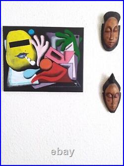 Art contemporain tableau peinture acrylique sur toile oeuvre originale signée