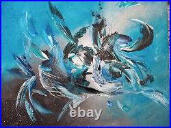 Art contemporain tableau peinture sur toile ouvre d'art abstrait originale
