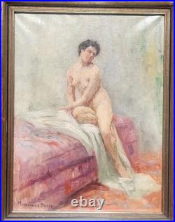 Arthur Markowicz (1872-1934) Nu Feminin. Peinture huile sur toile signé