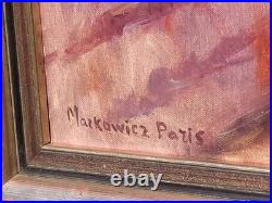 Arthur Markowicz (1872-1934) Nu Feminin. Peinture huile sur toile signé