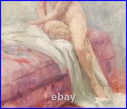 Arthur Markowicz (1872-1934) Nu Feminin. Peinture huile sur toile signé