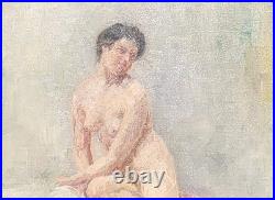 Arthur Markowicz (1872-1934) Nu Feminin. Peinture huile sur toile signé