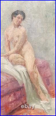 Arthur Markowicz (1872-1934) Nu Feminin. Peinture huile sur toile signé