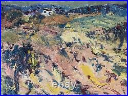 Artiste à identifier Huile sur toile Signée Paysage de Provence XX