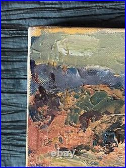 Artiste à identifier Huile sur toile Signée Paysage de Provence XX