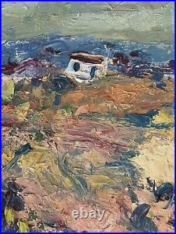 Artiste à identifier Huile sur toile Signée Paysage de Provence XX