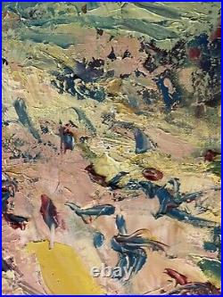 Artiste à identifier Huile sur toile Signée Paysage de Provence XX