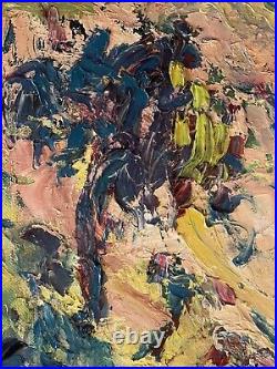 Artiste à identifier Huile sur toile Signée Paysage de Provence XX