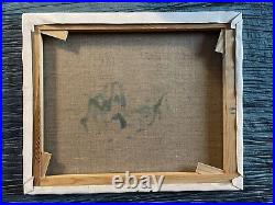 Artiste à identifier Huile sur toile Signée Paysage de Provence XX