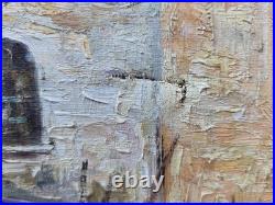 BARUQUE CONSTANT. Martigues. Peinture huile sur toile signée. A Restaurer