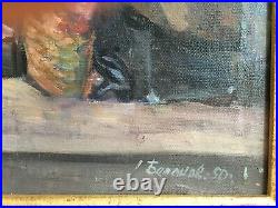 BELANOVICH (1922-1992) marché soviétique Huile s toile signée, datée 1950 58x44
