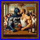 Bat At The Bar 27×27 Encadre