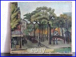 Belle & Charmante Peinture Vers 1930/40-fauvisme-square À Paris-albert Marquet
