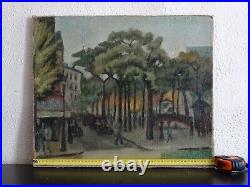 Belle & Charmante Peinture Vers 1930/40-fauvisme-square À Paris-albert Marquet