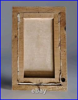 Belle Huile Sur Toile Au Couteau Scène De Vie Au Village Année 60