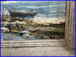 Belle Marine Huile sur Toile Signée R. Mogisse (1933) Dans le golfe du Morbihan