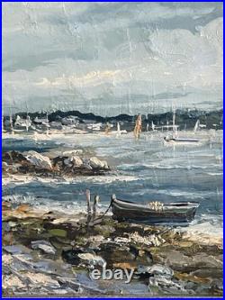 Belle Marine Huile sur Toile Signée R. Mogisse (1933) Dans le golfe du Morbihan