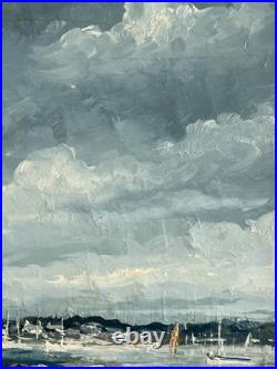 Belle Marine Huile sur Toile Signée R. Mogisse (1933) Dans le golfe du Morbihan