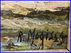 Belle Marine Huile sur Toile Signée R. Mogisse (1933) Dans le golfe du Morbihan