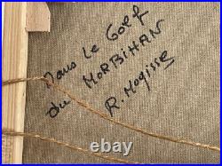 Belle Marine Huile sur Toile Signée R. Mogisse (1933) Dans le golfe du Morbihan
