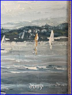 Belle Marine Huile sur Toile Signée R. Mogisse (1933) Dans le golfe du Morbihan